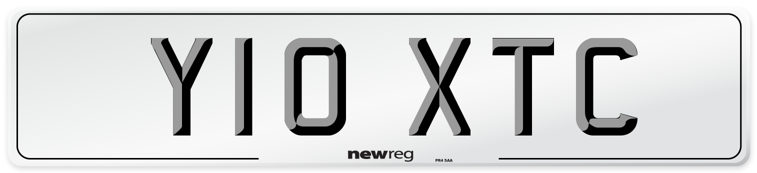 Y10 XTC Number Plate from New Reg